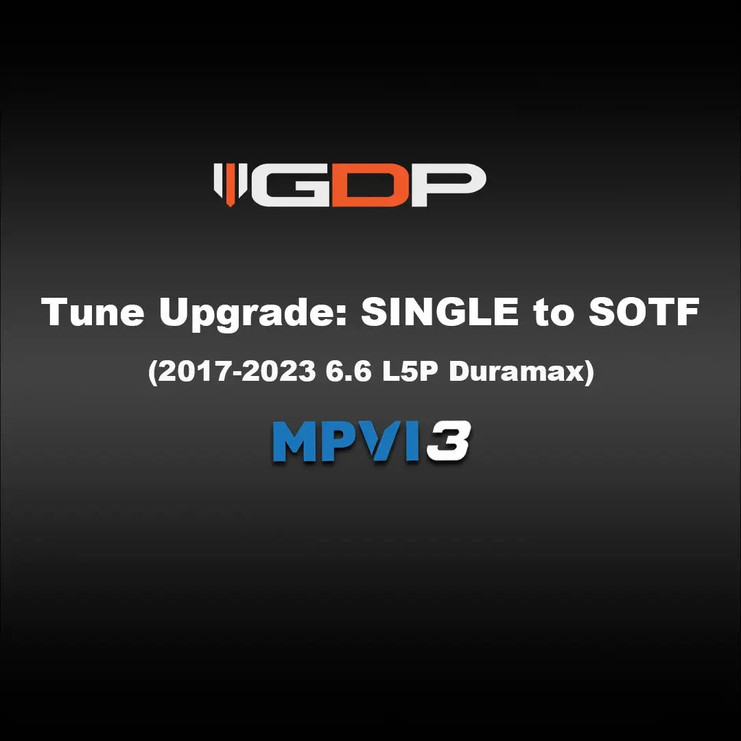 GDP MPVI3 UPGRADE from "Single tune" TO "Multi-tune or SOTF" (17-23 GM Duramax L5P 2500/3500) Tune Files GDP