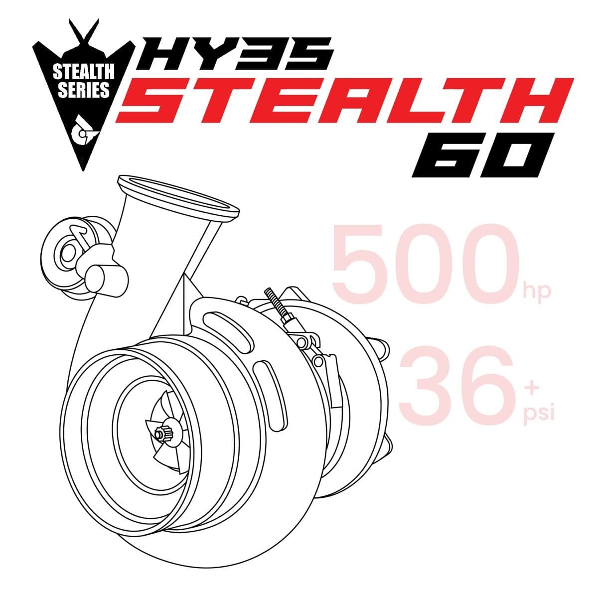 HY35 Stealth 60 Turbo (1991.5-2002 5.9L Cummins) Turbocharger Calibrated Power