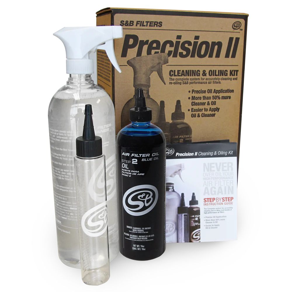 Precision II Cleaning and Oiling Kit Air Filter Cleaning S&B Blue Oil Single Pack
