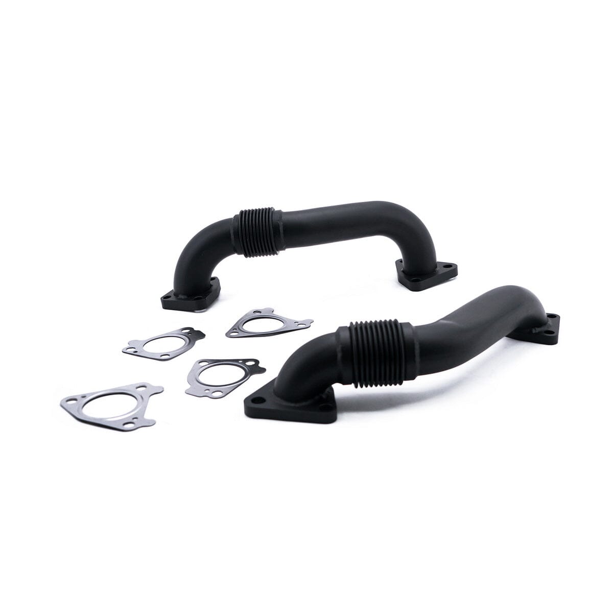HSP 2 Inch Replacement Up-Pipes (2001-2016 Chevrolet / GMC) Turbocharger Down Pipe HSP Diesel Matte Black