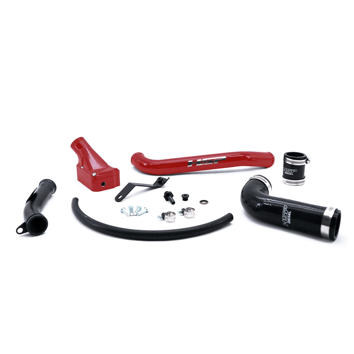 HSP Billet Thermostat Housing Kit (2006-2010 Chevrolet / GMC) Engine Coolant Thermostat Housing HSP Diesel Blood Red