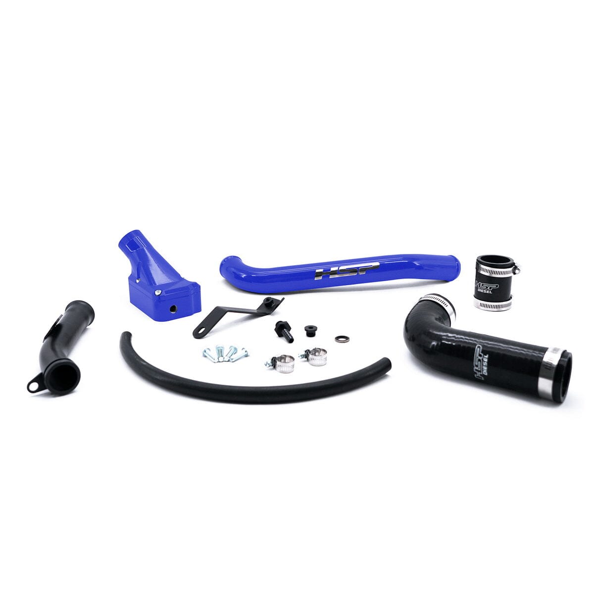 HSP Billet Thermostat Housing Kit (2006-2010 Chevrolet / GMC) Engine Coolant Thermostat Housing HSP Diesel Candy Blue