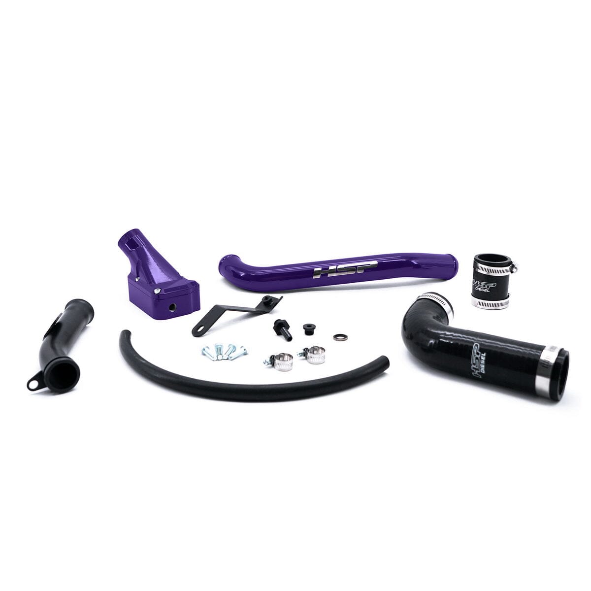 HSP Billet Thermostat Housing Kit (2006-2010 Chevrolet / GMC) Engine Coolant Thermostat Housing HSP Diesel Candy Purple