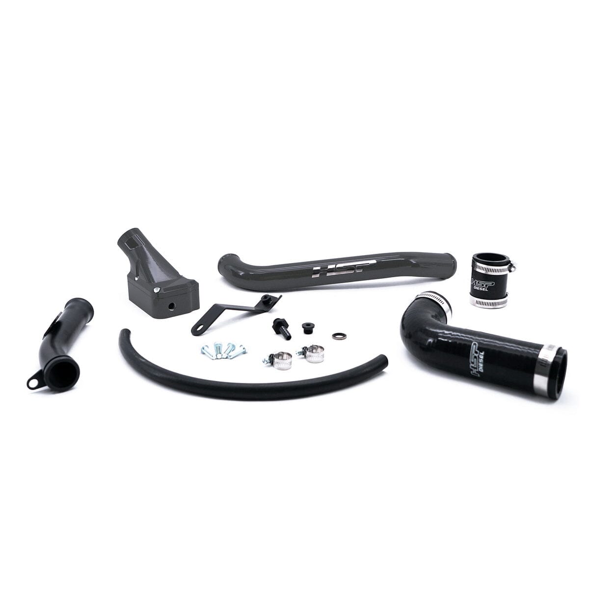 HSP Billet Thermostat Housing Kit (2006-2010 Chevrolet / GMC) Engine Coolant Thermostat Housing HSP Diesel Dark Grey