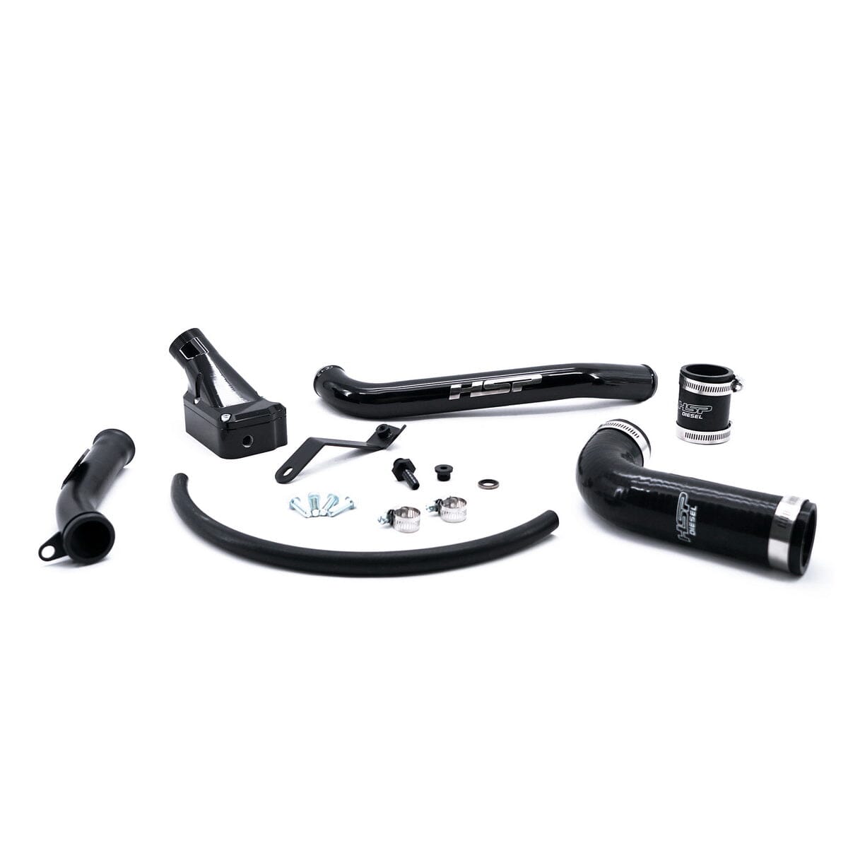 HSP Billet Thermostat Housing Kit (2006-2010 Chevrolet / GMC) Engine Coolant Thermostat Housing HSP Diesel Gloss Black