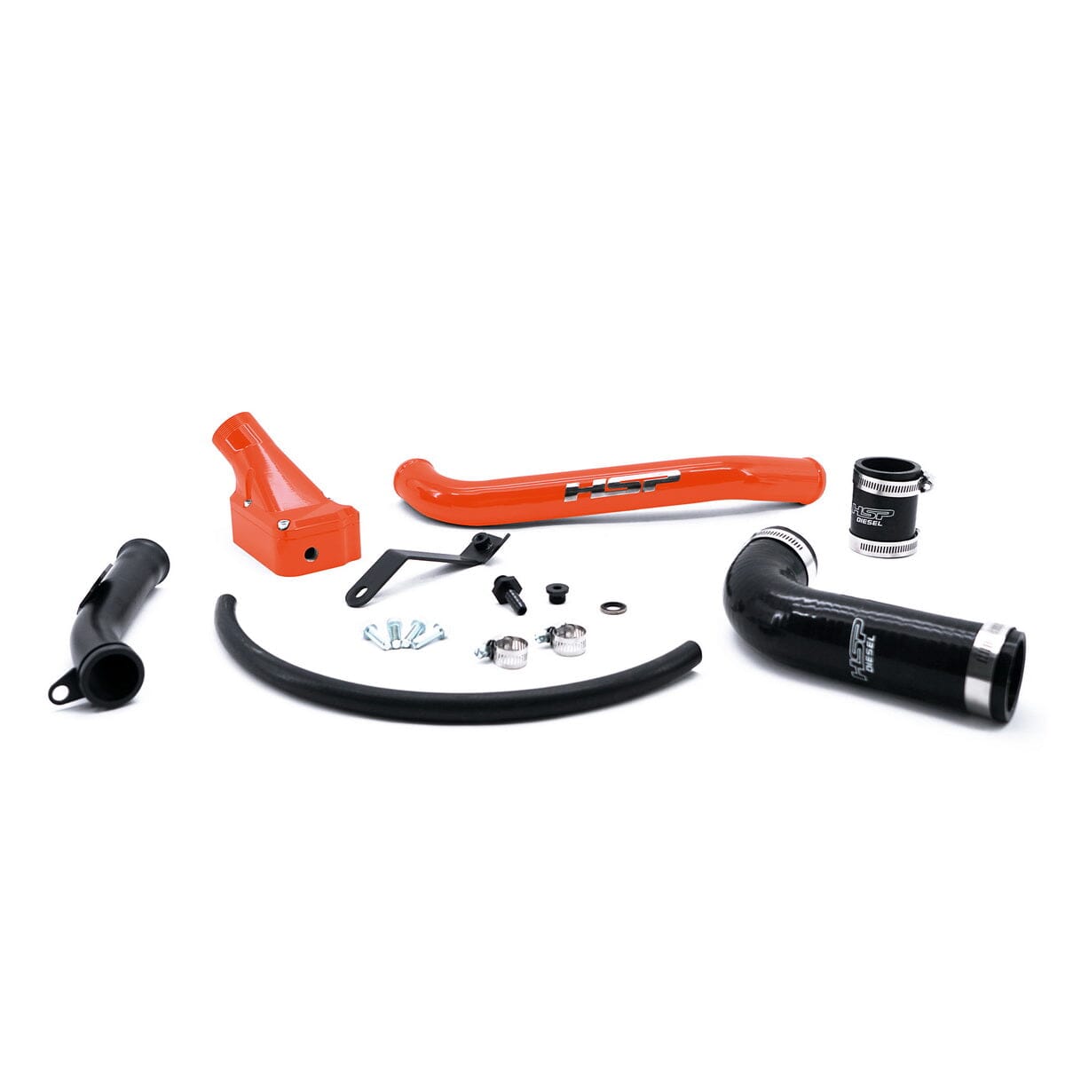 HSP Billet Thermostat Housing Kit (2006-2010 Chevrolet / GMC) Engine Coolant Thermostat Housing HSP Diesel Orange