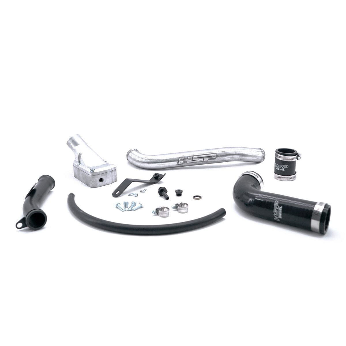 HSP Billet Thermostat Housing Kit (2006-2010 Chevrolet / GMC) Engine Coolant Thermostat Housing HSP Diesel Silver (Raw)