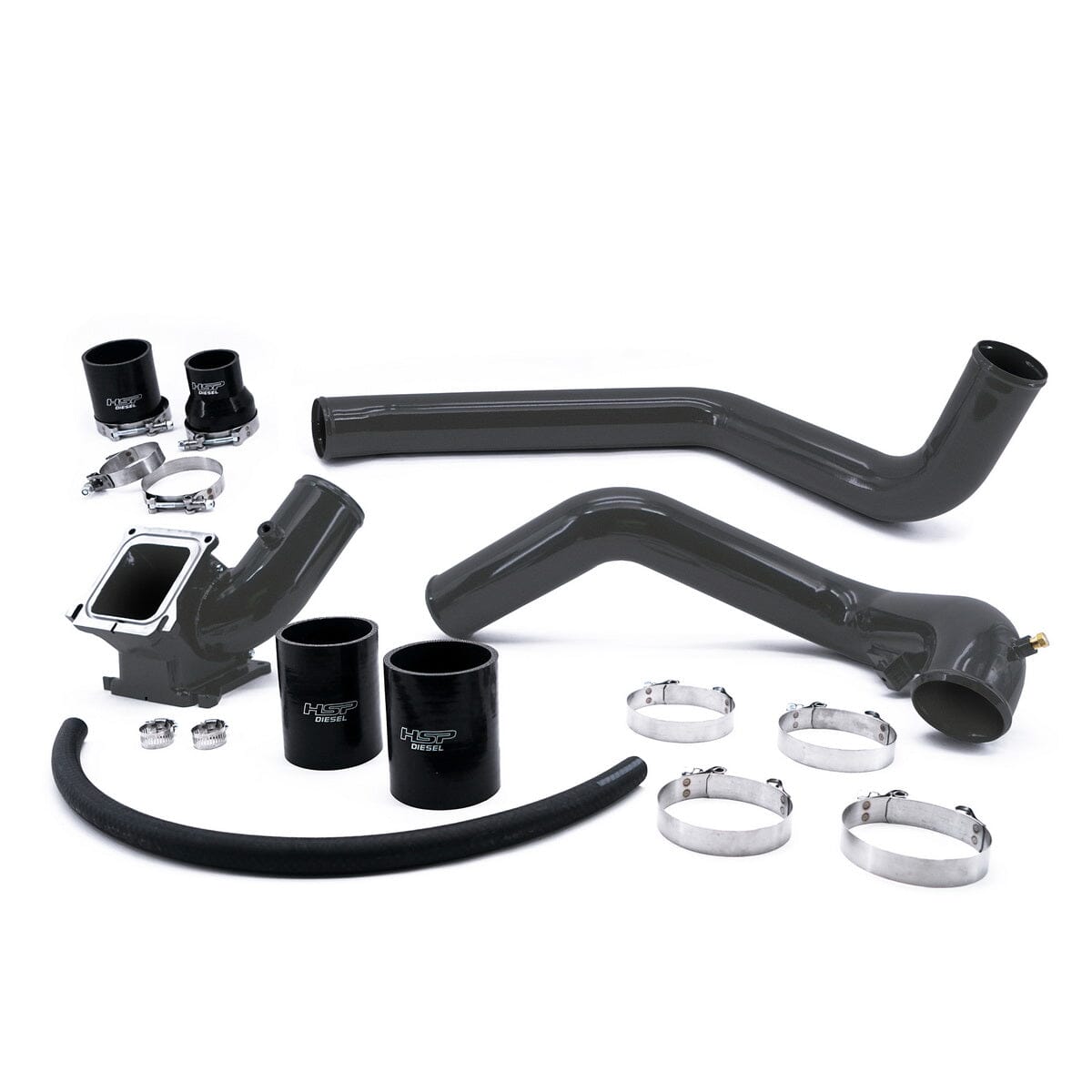 HSP Intercooler Charge Pipe Bundle (2006-2010 Chevrolet / GMC) Intercooler Pipes HSP Diesel Dark Grey