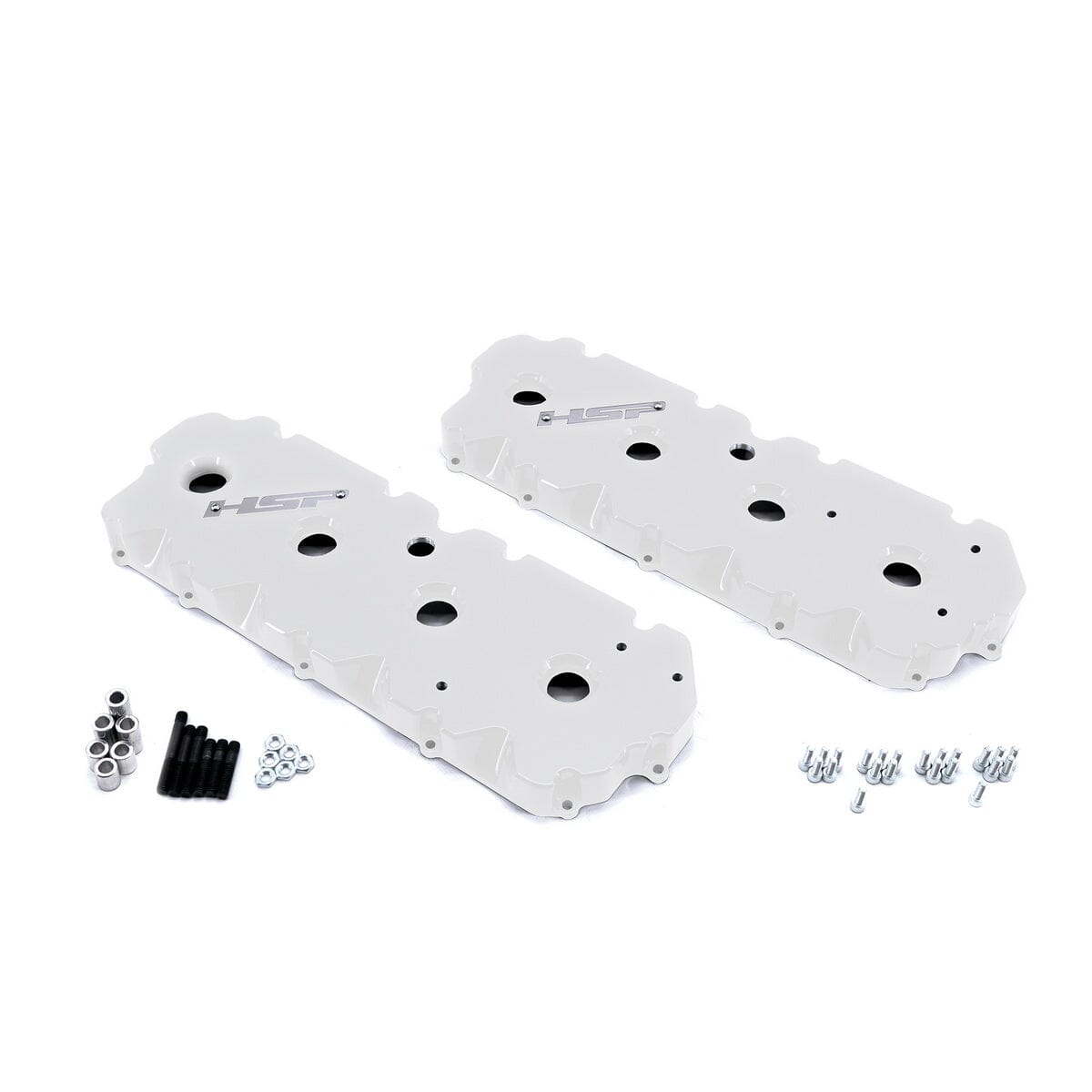 HSP Billet Valve Covers (2001-2004 Chevrolet / GMC) Engine Valve Cover HSP Diesel White