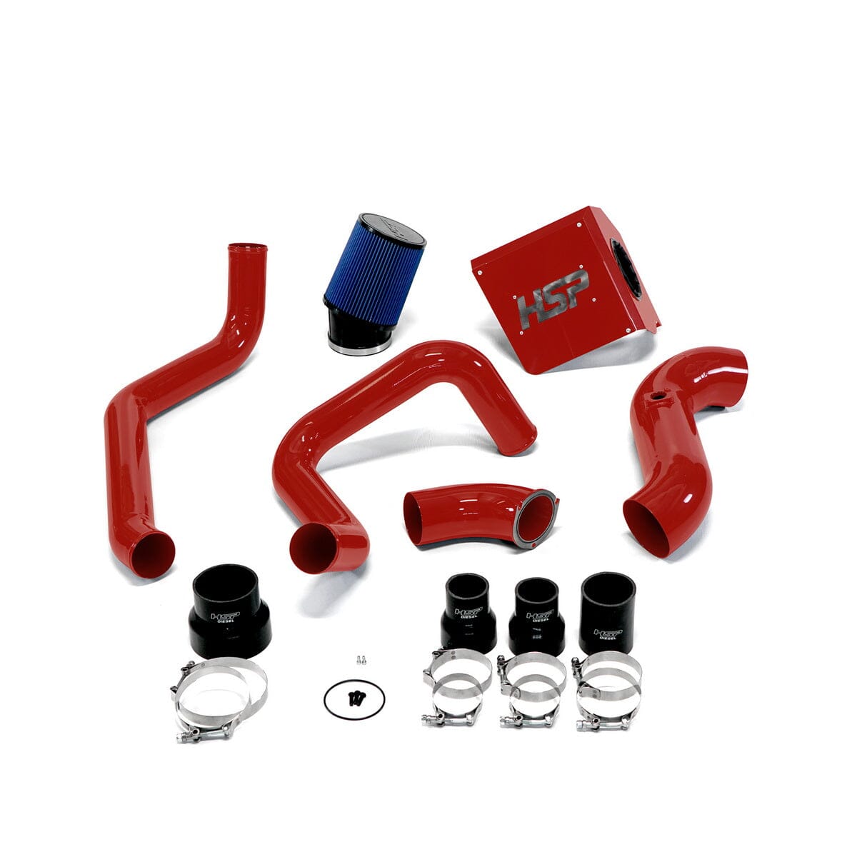 HSP Max Air Flow Bundle (2003-2004 Chevrolet / GMC) Cold Air Intake HSP Diesel Blood Red