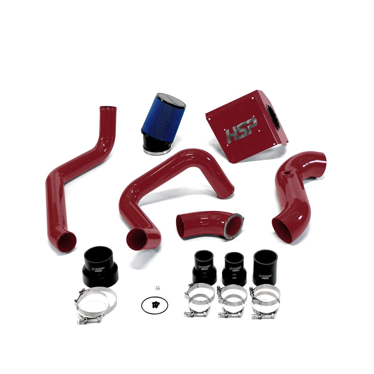 HSP Max Air Flow Bundle (2003-2004 Chevrolet / GMC) Cold Air Intake HSP Diesel Candy Red
