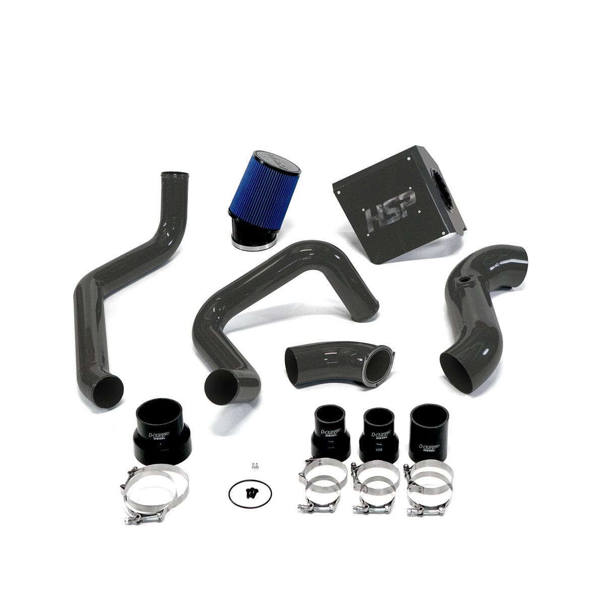 HSP Max Air Flow Bundle (2003-2004 Chevrolet / GMC) Cold Air Intake HSP Diesel Dark Grey