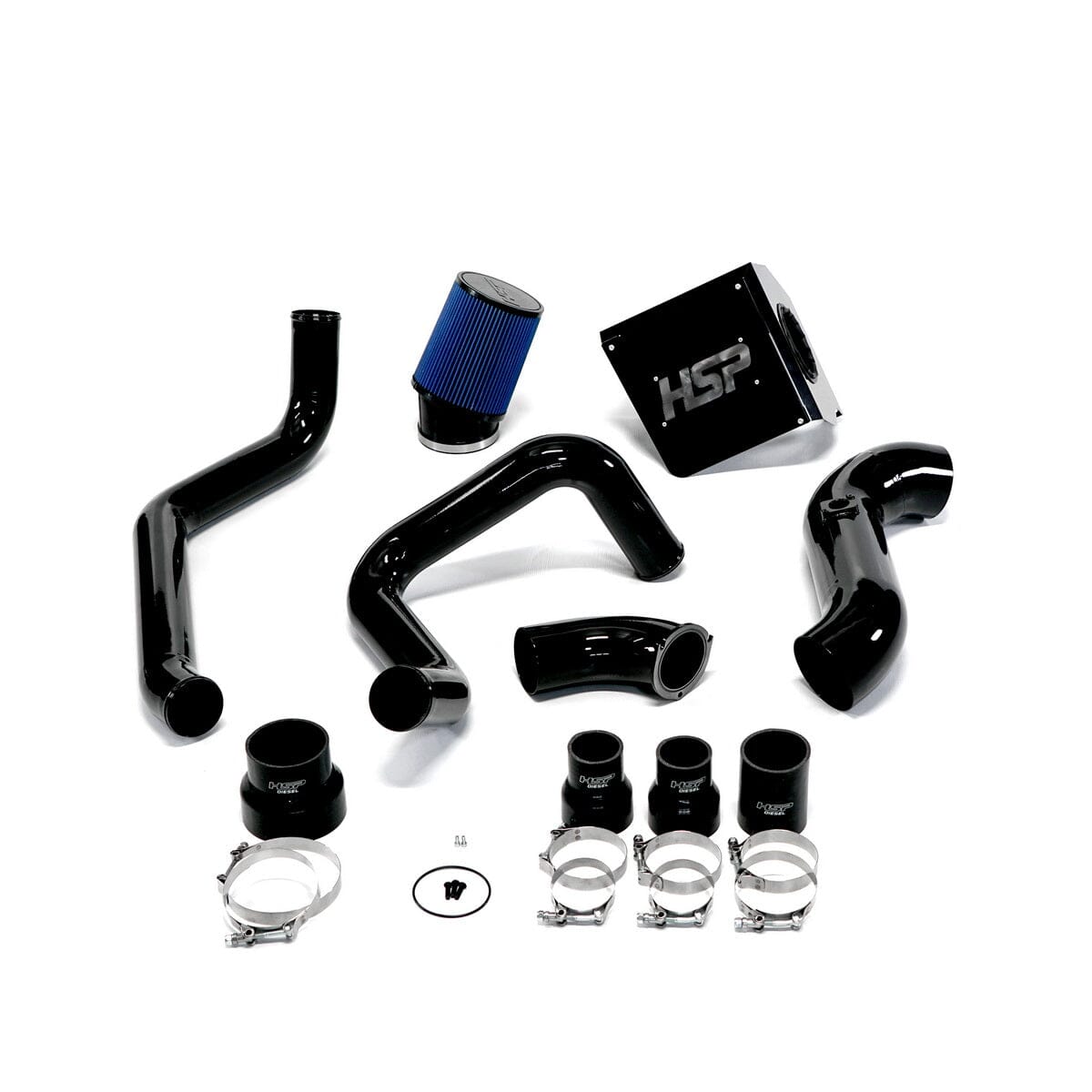 HSP Max Air Flow Bundle (2003-2004 Chevrolet / GMC) Cold Air Intake HSP Diesel Gloss Black