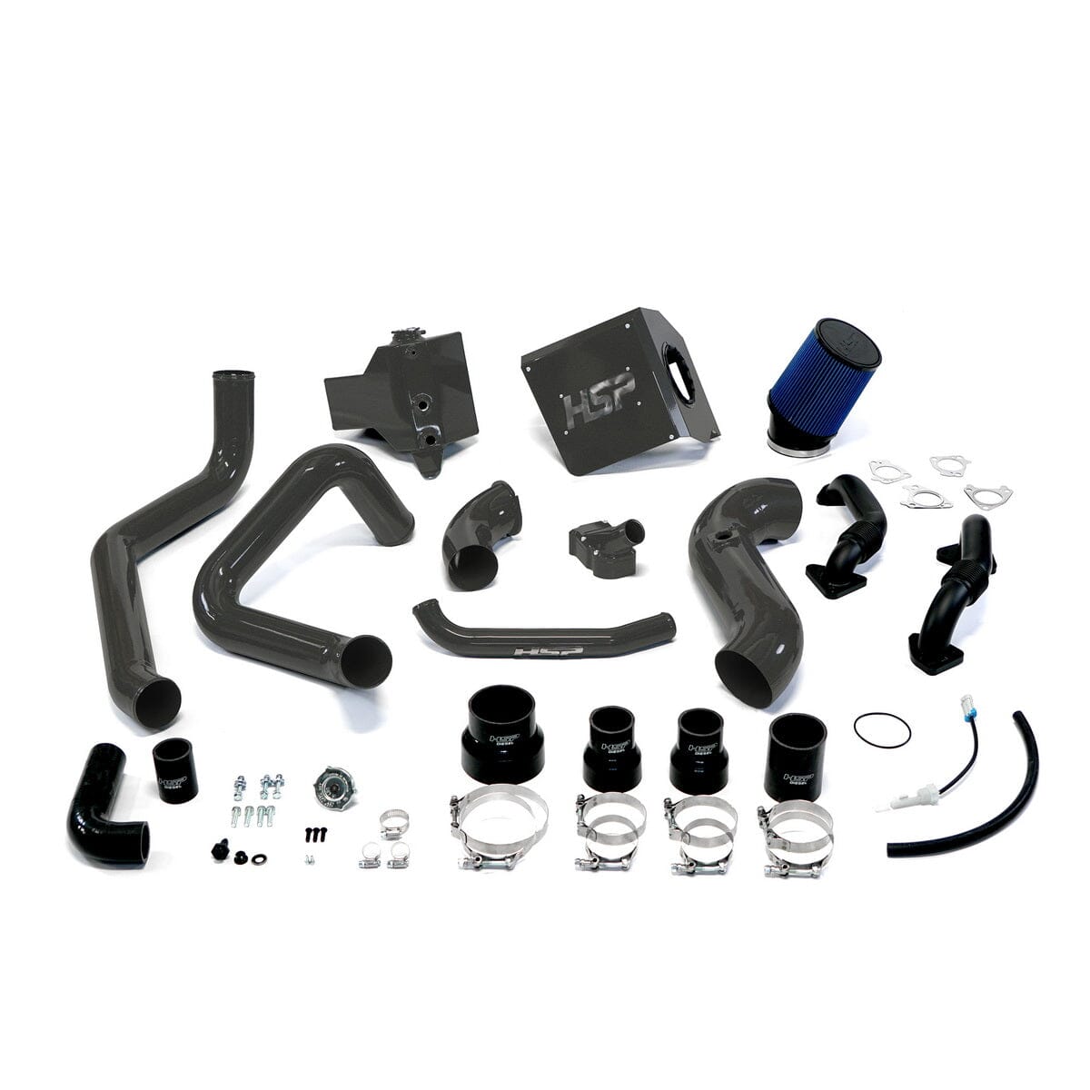 HSP Deluxe Max Air Flow Bundle (2003-2004 Chevrolet / GMC) Cold Air Intake HSP Diesel Dark Grey
