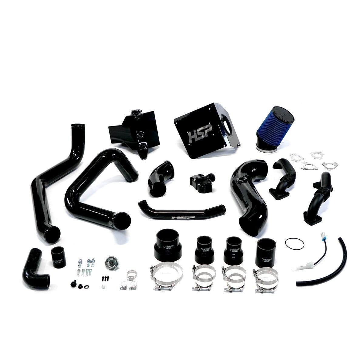 HSP Deluxe Max Air Flow Bundle (2003-2004 Chevrolet / GMC) Cold Air Intake HSP Diesel Gloss Black
