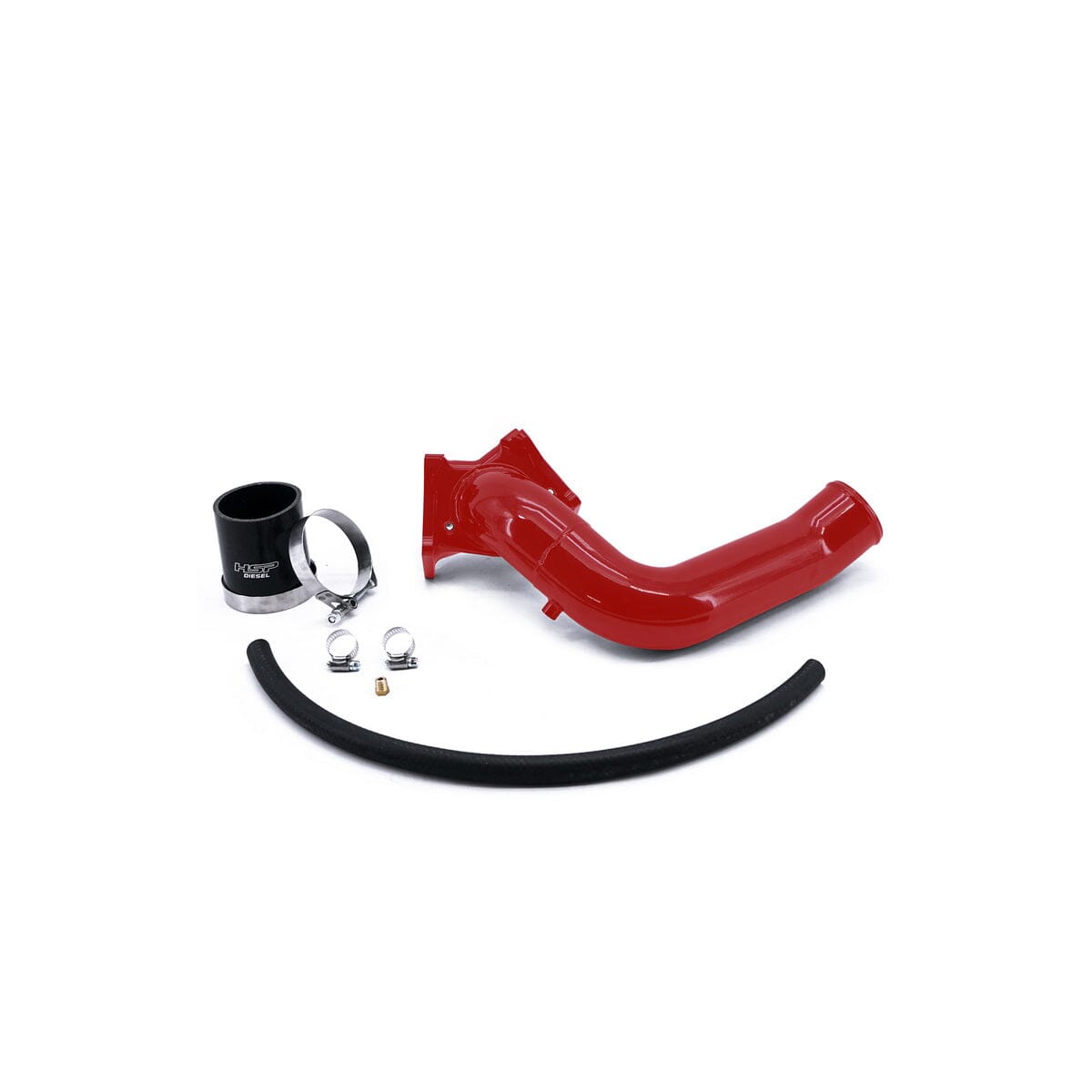 HSP Max Flow Bridge to HSP Cold Side (2004.5-2005 Chevrolet / GMC) Intercooler Pipes HSP Diesel Blood Red