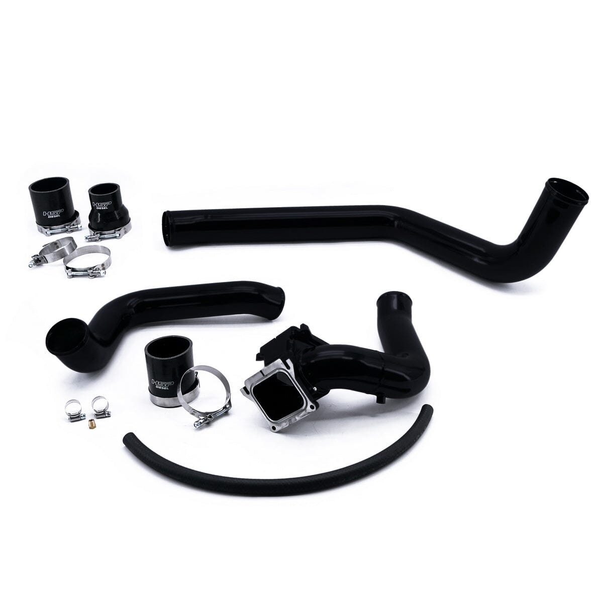 HSP Intercooler Charge Pipe Bundle (2004.5-2005 Chevrolet / GMC) Intercooler Pipes HSP Diesel Satin Black