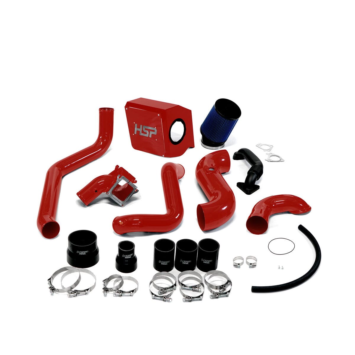 HSP Max Air Flow Bundle (2006-2007 Chevrolet / GMC) Cold Air Intake HSP Diesel Blood Red