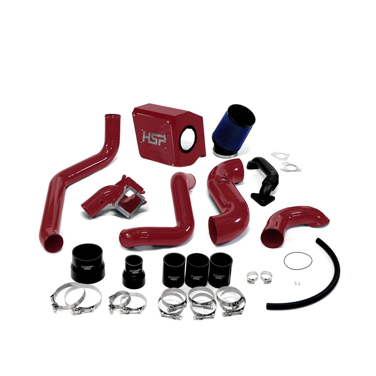 HSP Max Air Flow Bundle (2006-2007 Chevrolet / GMC) Cold Air Intake HSP Diesel Candy Red
