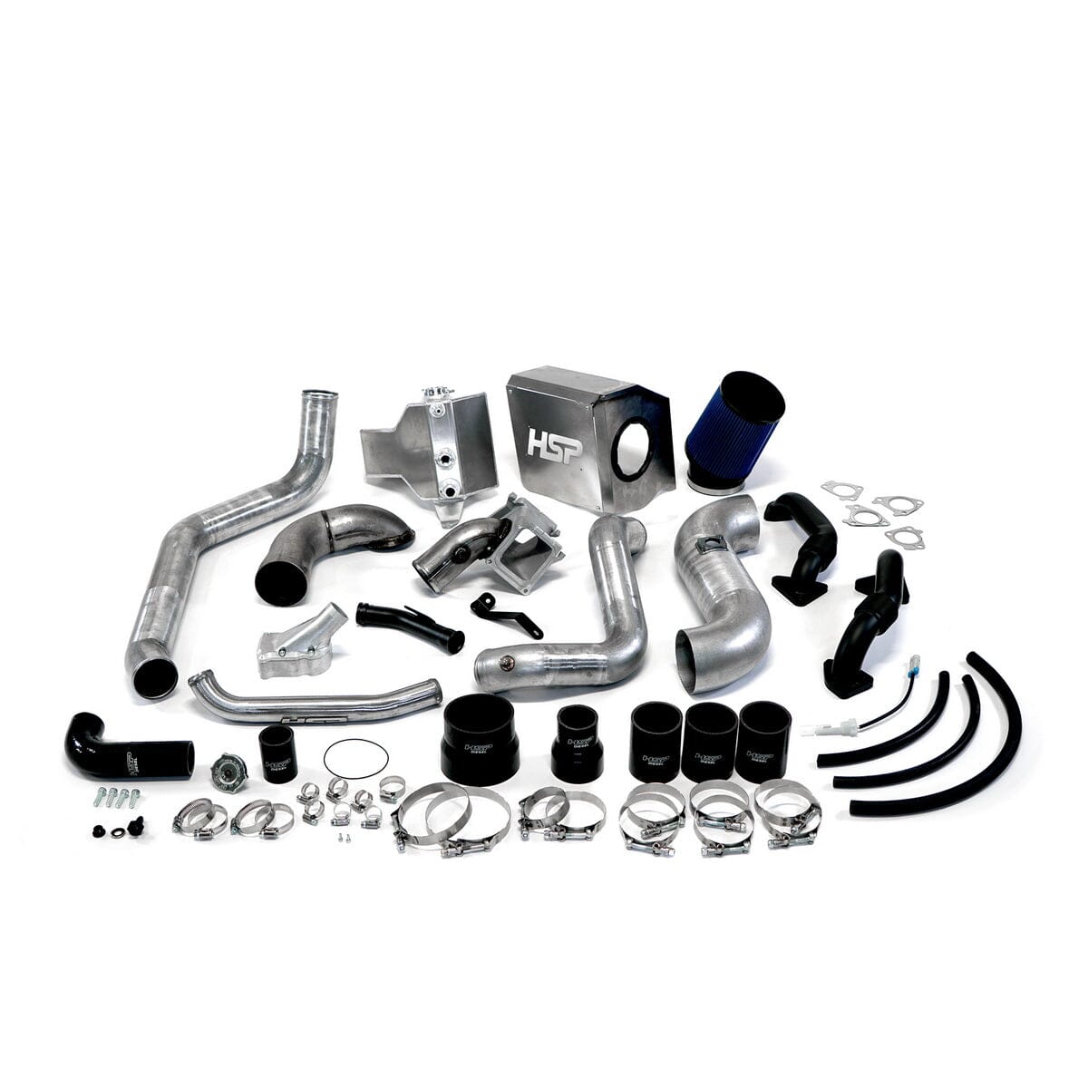HSP Deluxe Max Air Flow Bundle (2006-2007 Chevrolet / GMC) Cold Air Intake HSP Diesel Silver (Raw)
