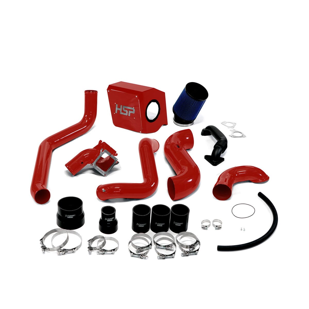 HSP Max Air Flow Bundle (2007.5-2010 Chevrolet / GMC) Cold Air Intake HSP Diesel Blood Red