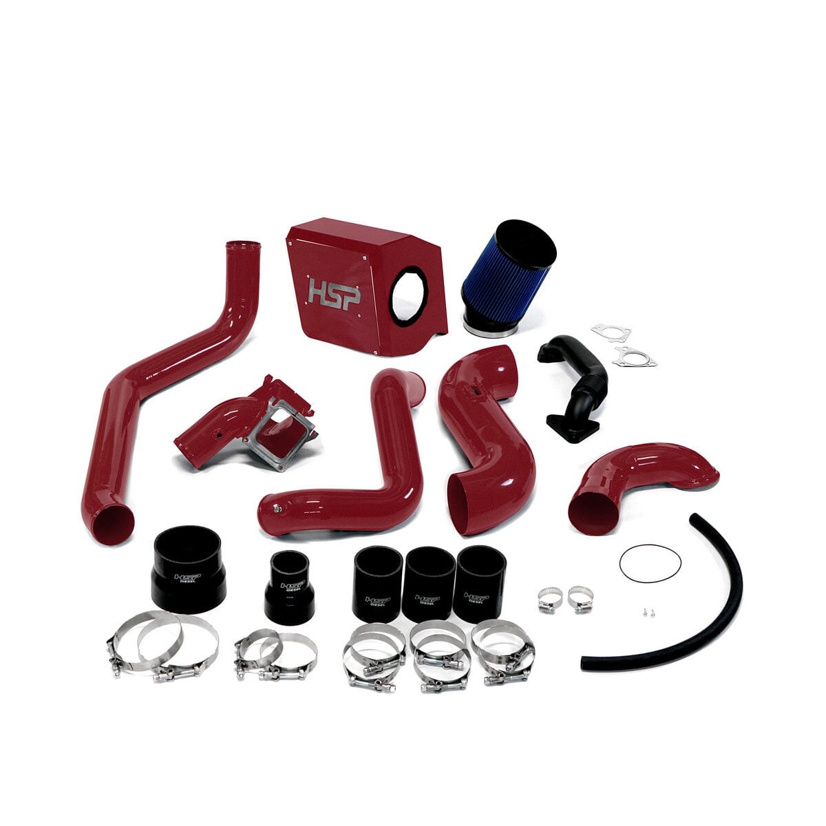 HSP Max Air Flow Bundle (2007.5-2010 Chevrolet / GMC) Cold Air Intake HSP Diesel Candy Red