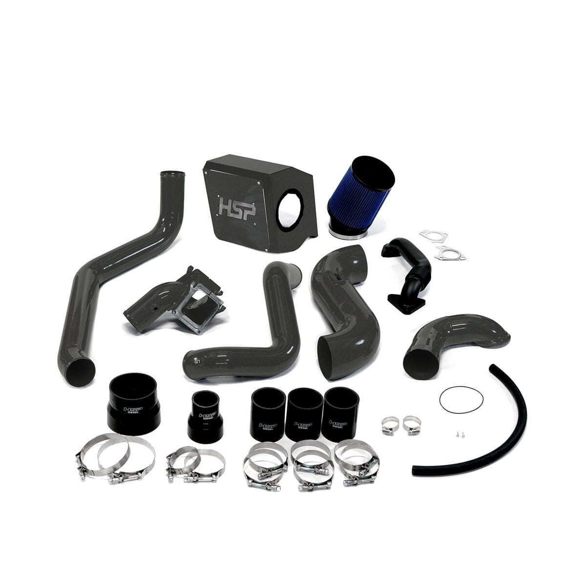 HSP Max Air Flow Bundle (2007.5-2010 Chevrolet / GMC) Cold Air Intake HSP Diesel Dark Grey