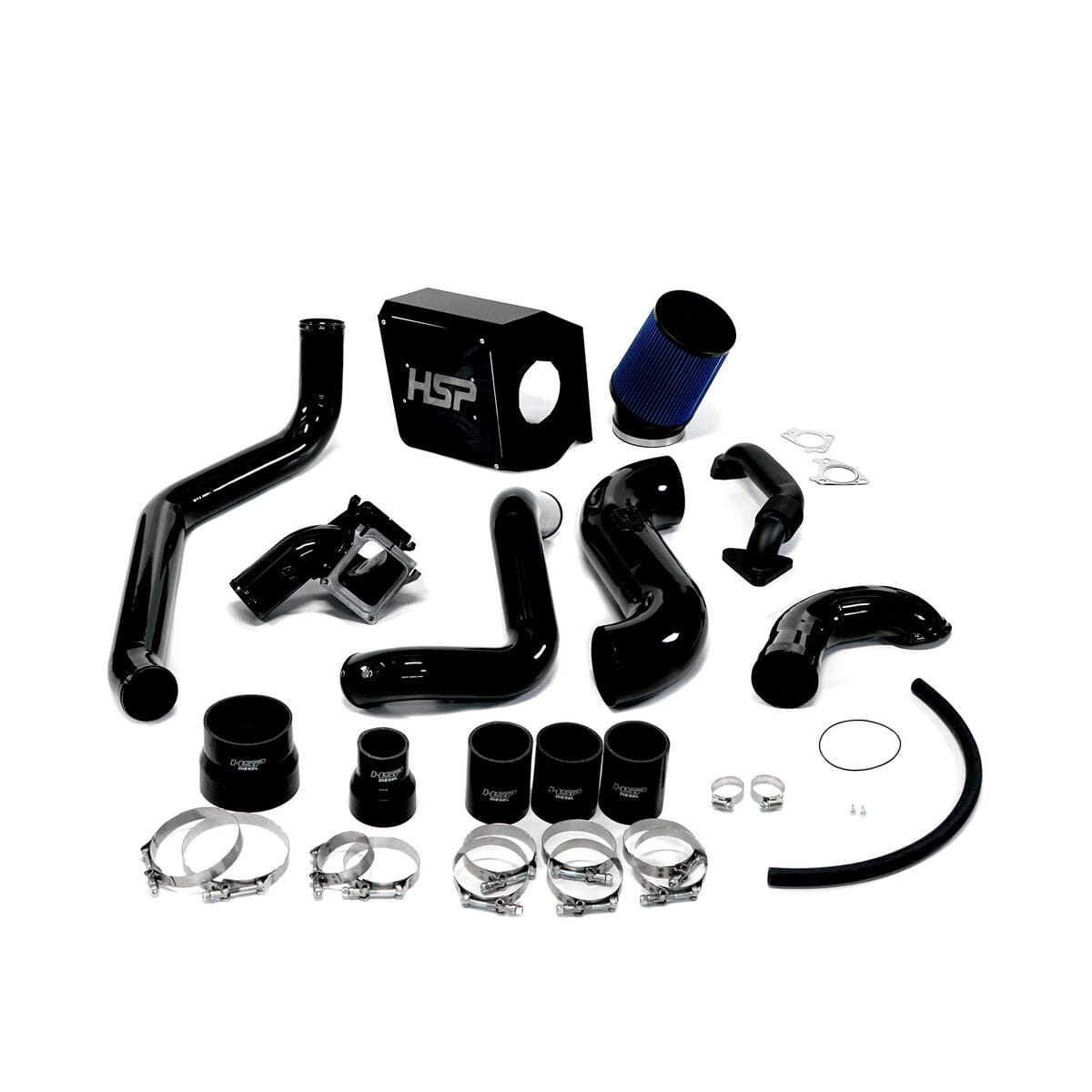 HSP Max Air Flow Bundle (2007.5-2010 Chevrolet / GMC) Cold Air Intake HSP Diesel Gloss Black