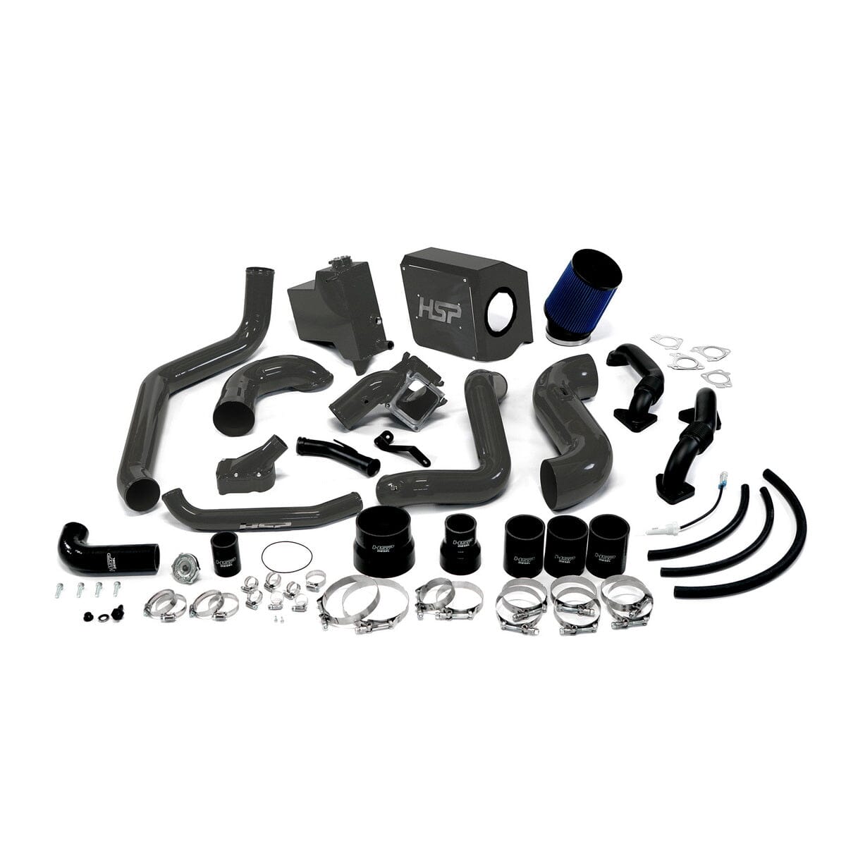 HSP Deluxe Max Air Flow Bundle (2007.5-2010 Chevrolet / GMC) Cold Air Intake HSP Diesel Dark Grey