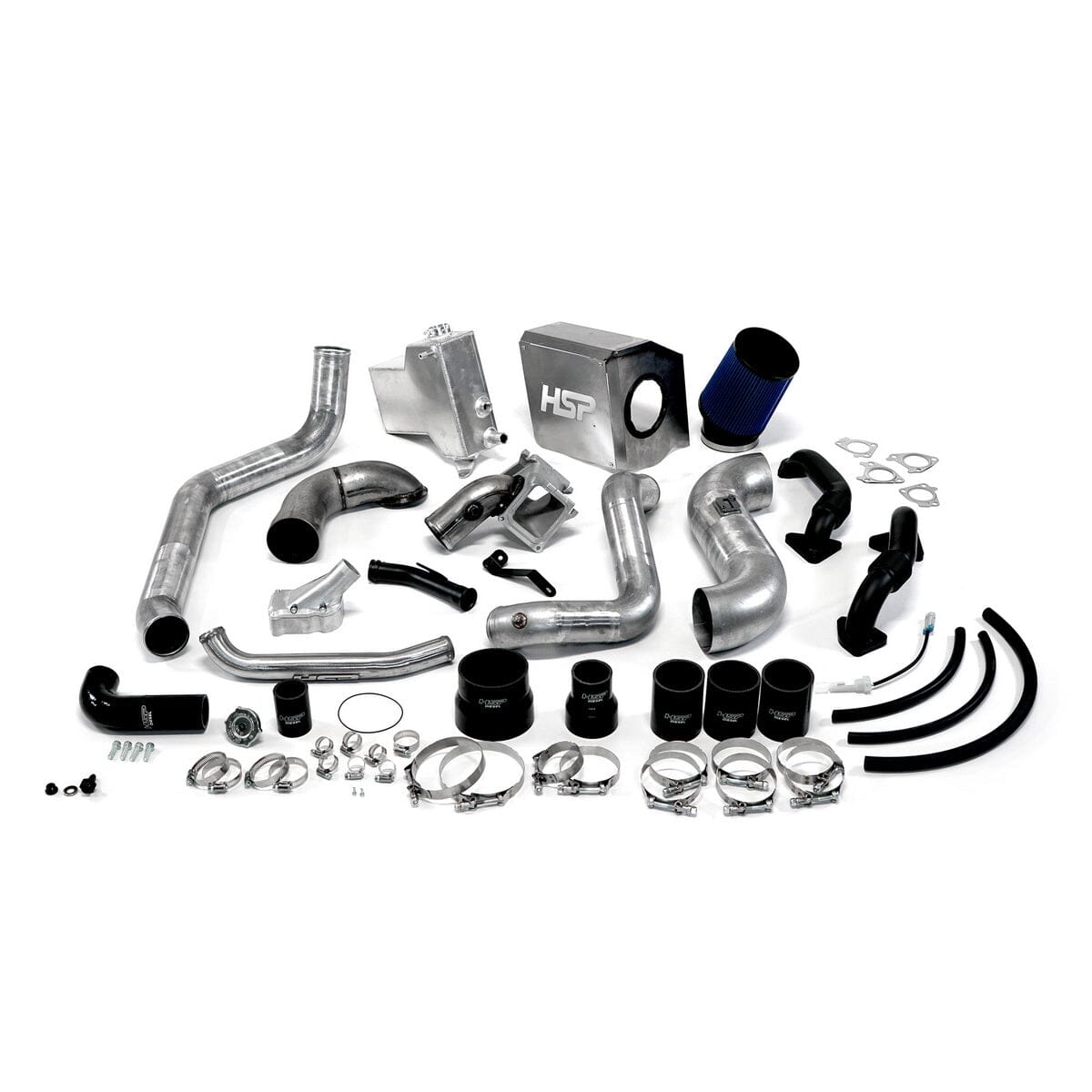 HSP Deluxe Max Air Flow Bundle (2007.5-2010 Chevrolet / GMC) Cold Air Intake HSP Diesel Silver (Raw)