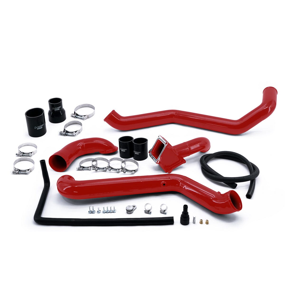 HSP Intercooler Charge Pipe Bundle (2011-2016 Chevrolet / GMC) Intercooler Pipes HSP Diesel Blood Red