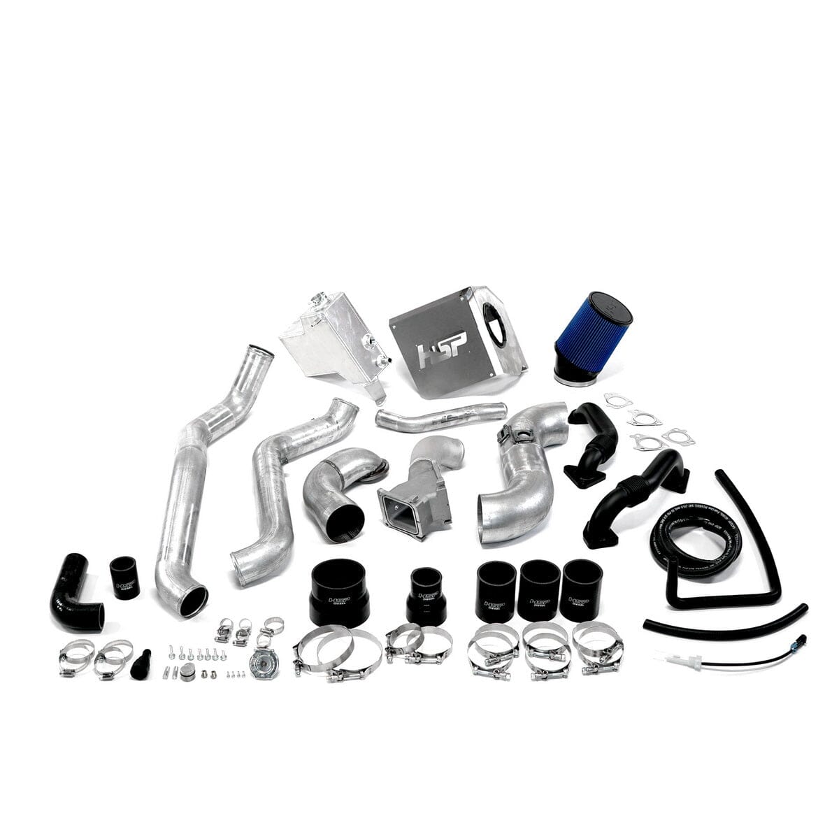 HSP Deluxe Max Air Flow Bundle HSP Diesel (2015-2016 Chevrolet / GMC) Cold Air Intake HSP Diesel Silver (Raw)