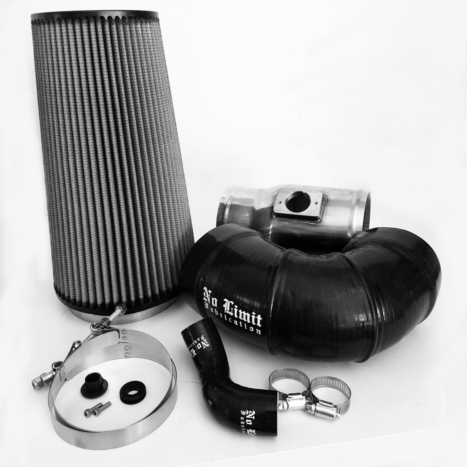 Cold Air Intake (2008-2010 Ford Powerstroke 6.4L) Cold Air Intake No Limit Fabrication