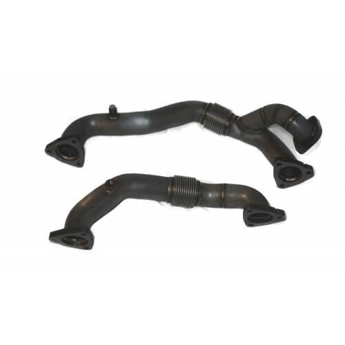 Stainless Steel Up-Pipe (2008-2010 Ford Powerstroke 6.4L) Intercooler Pipes No Limit Fabrication