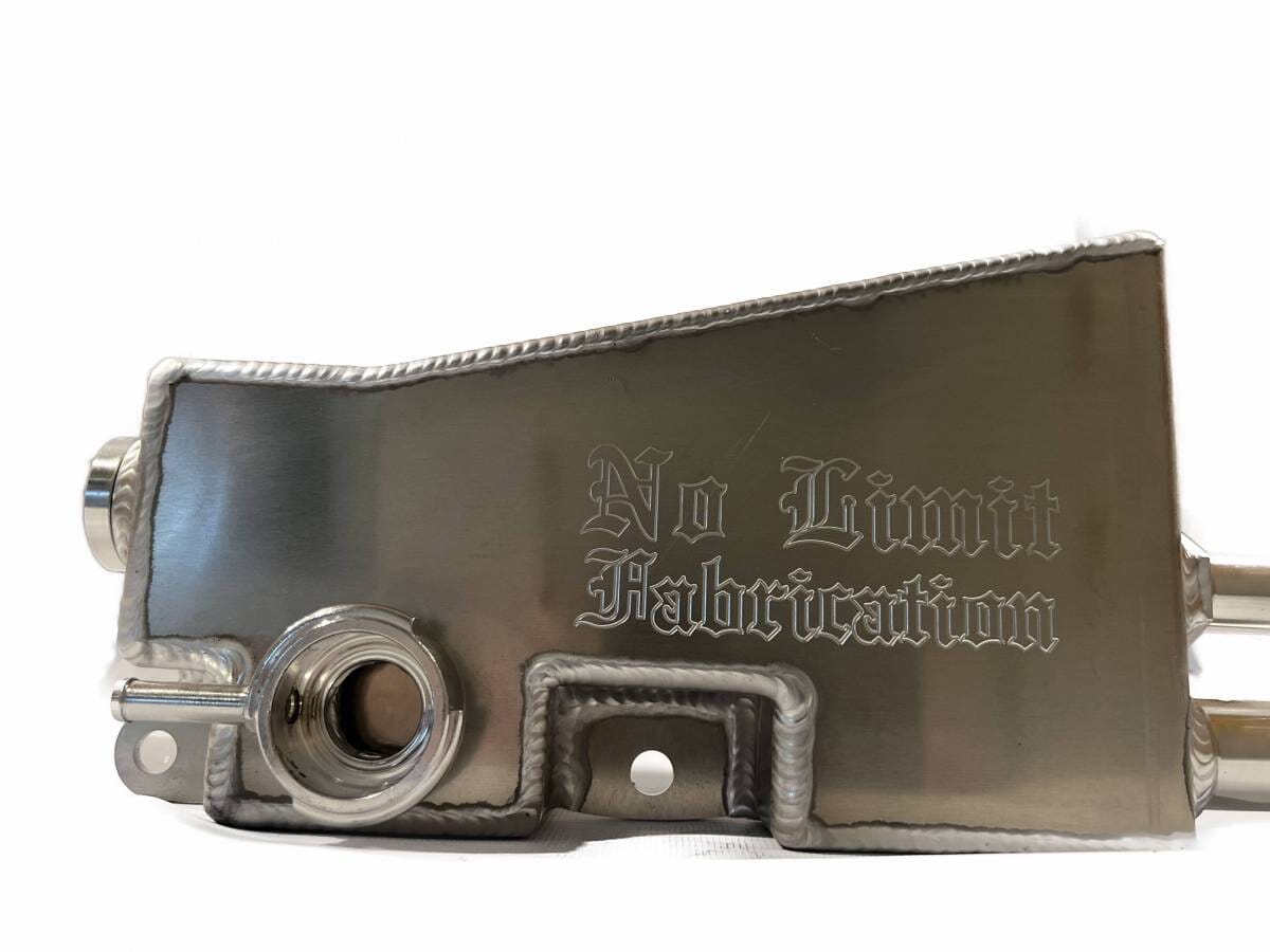 Factory Replacement Secondary Coolant Tank (2011-2016 Ford Powerstroke 6.7L) Coolant Overflow Tank No Limit Fabrication