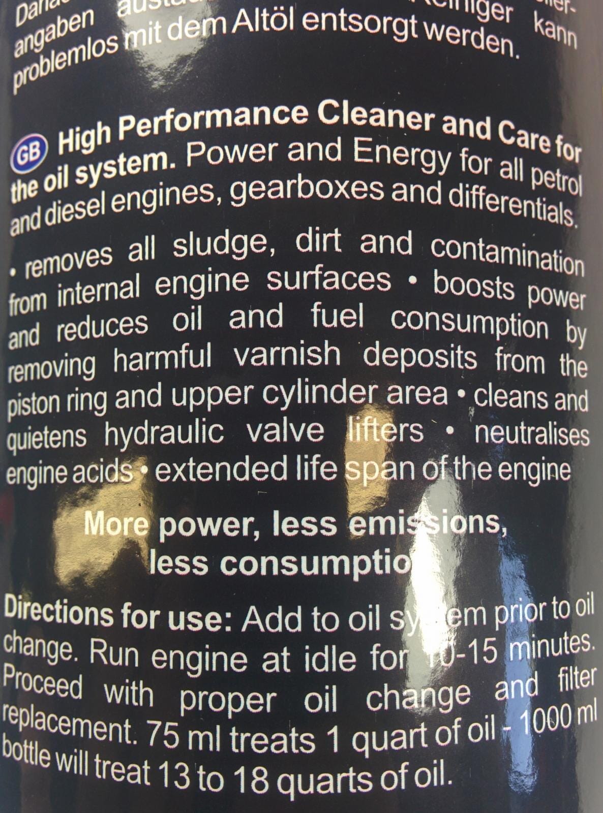 Oil System Cleaner / Decarbonizer Oil System Cleaning Kit Dynomite Diesel