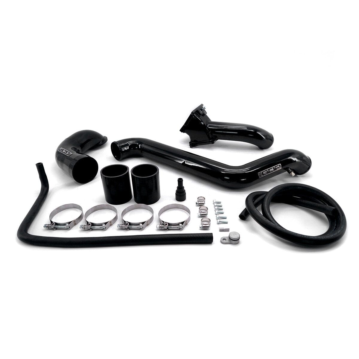 Max Flow Bridge/Cold Side Tube/Turbo Inlet Pipe (2011-2016 6.6L Duramax LML) Intercooler Piping GDP Black