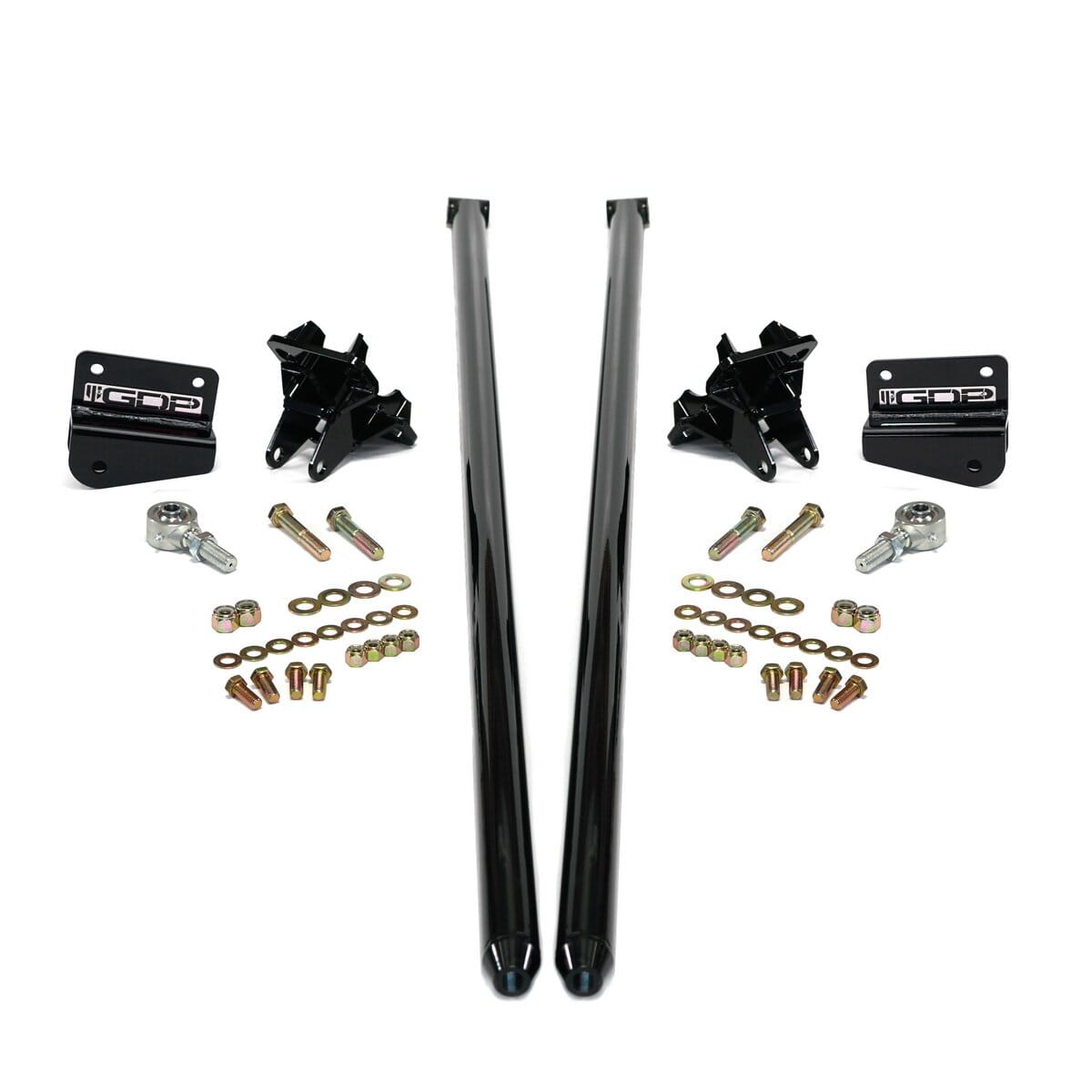 75" Bolt-on Traction Bars 3.5" Axle Diameter (2001-2010 6.6L Duramax) Traction Bars GDP Black