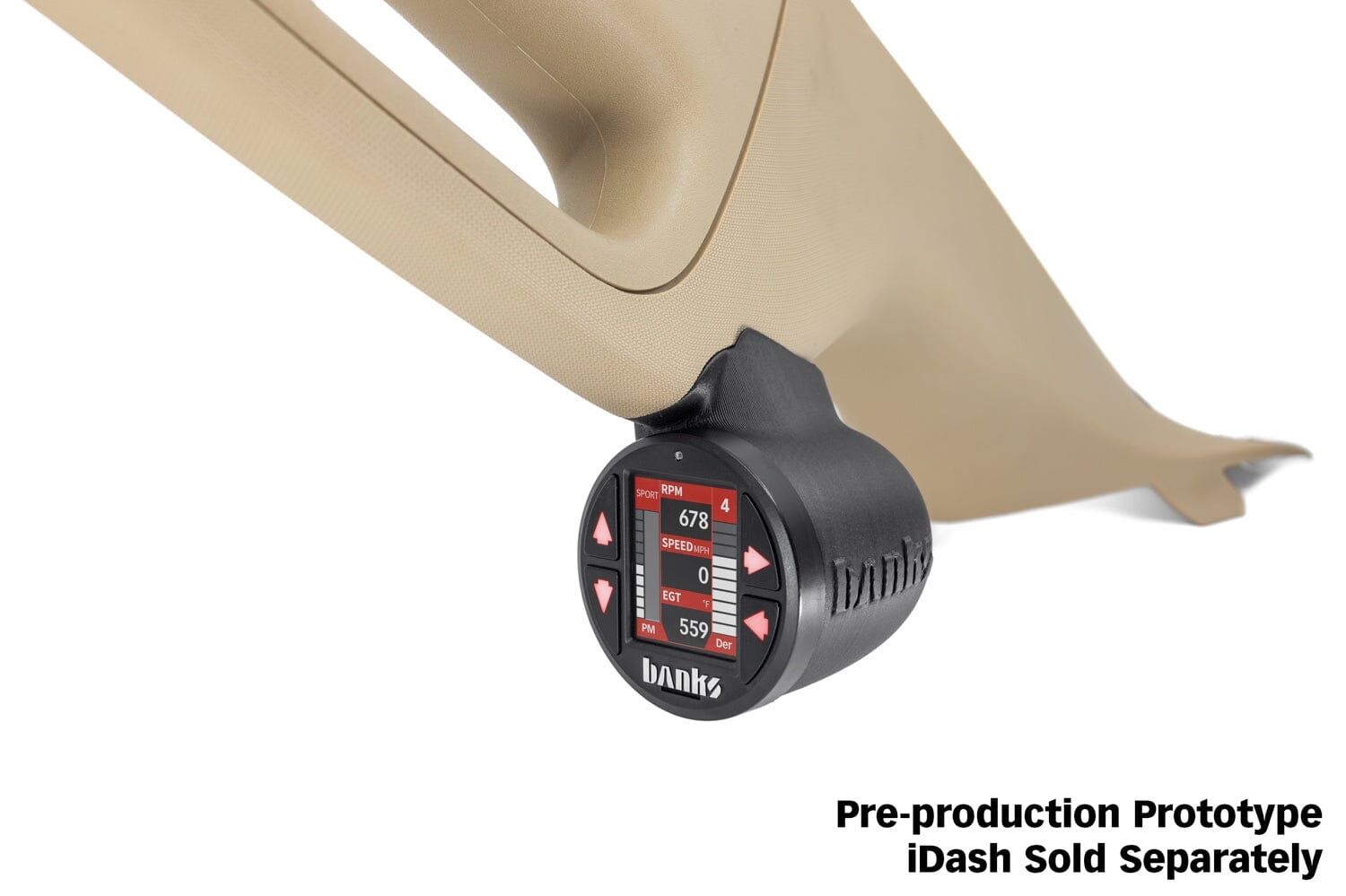 Banks iDash Stealth Pod Mounts - Ford Powerstroke 6.7L Super Duty (2011-2016) Grab Pillar iDash Gauge Mount Banks Power 