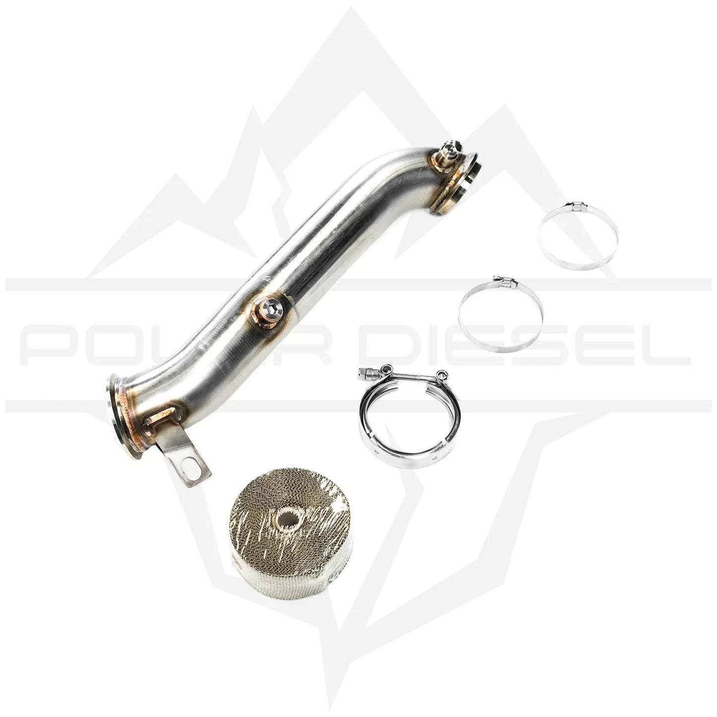 2011-2016 Duramax 6.6L Polar Downpipe Turbocharger Down Pipe Polar Diesel 