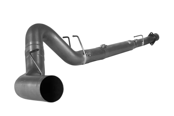 DIESELR Downpipe Back Exhaust - Single (2008-2010 Ford 6.4L F250/F350 Powerstroke) Exhaust DIESELR Tuning 5" No Muffler 