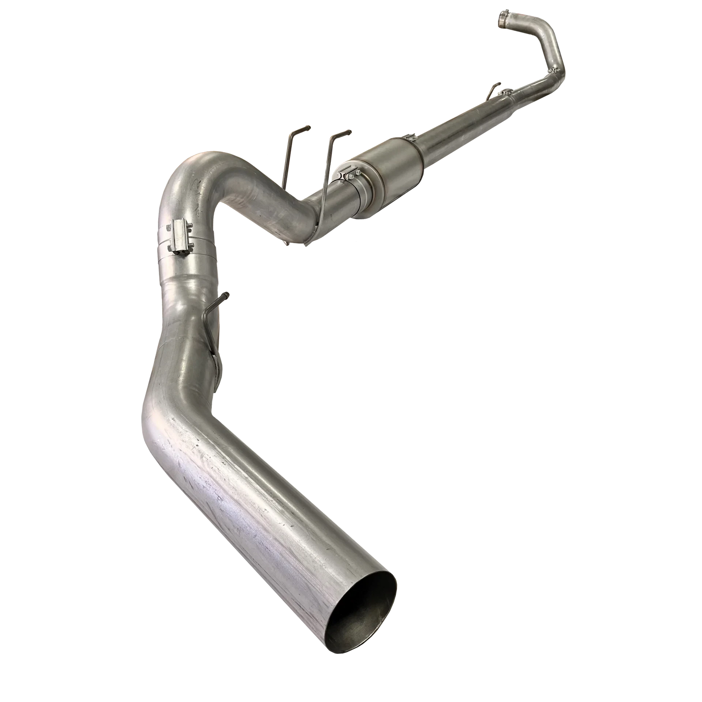 DIESELR Turbo Back Exhaust - Single (2023-2026 Ford 6.7L F250/F350 Powerstroke) Stainless Steel Exhaust Dieselr Parts 5" With Muffler 