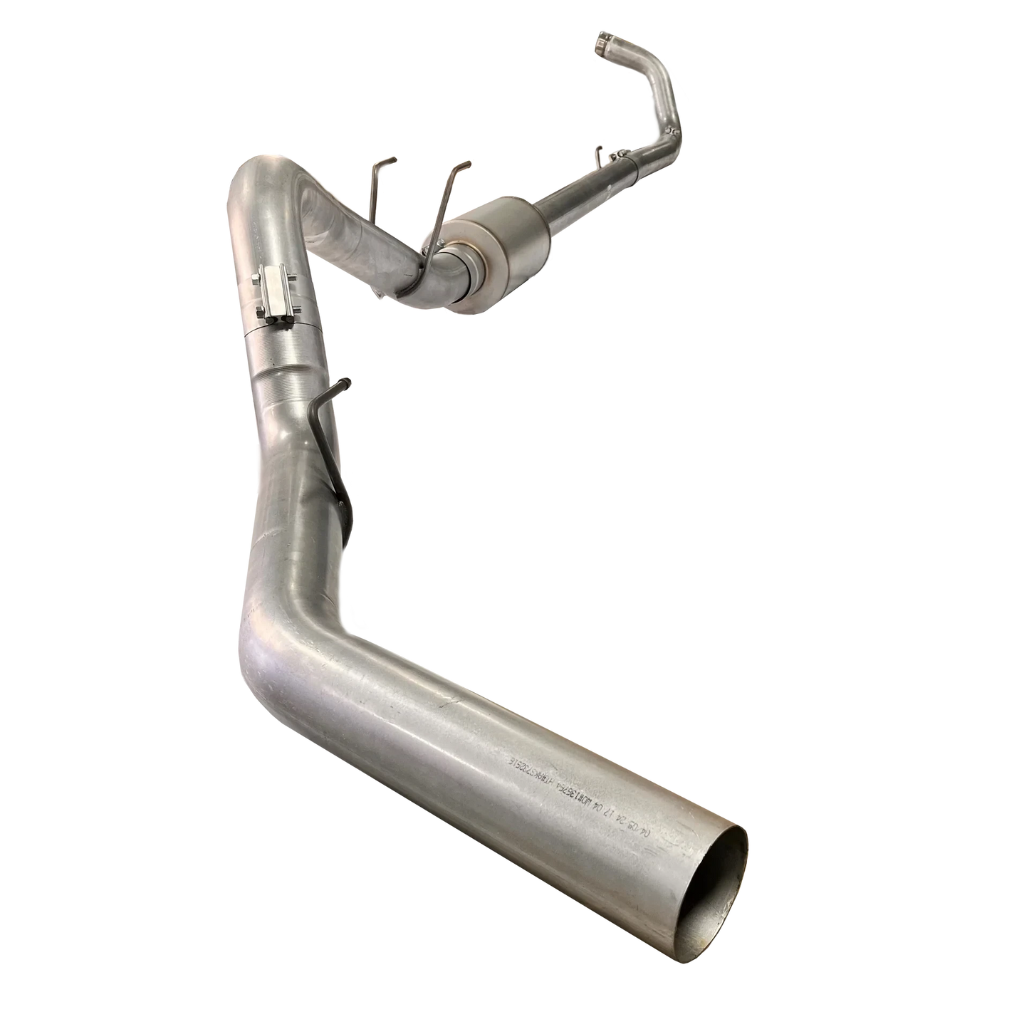 DIESELR Turbo Back Exhaust - Single (2023-2026 Ford 6.7L F250/F350 Powerstroke) Stainless Steel Exhaust Dieselr Parts 4" With Muffler 