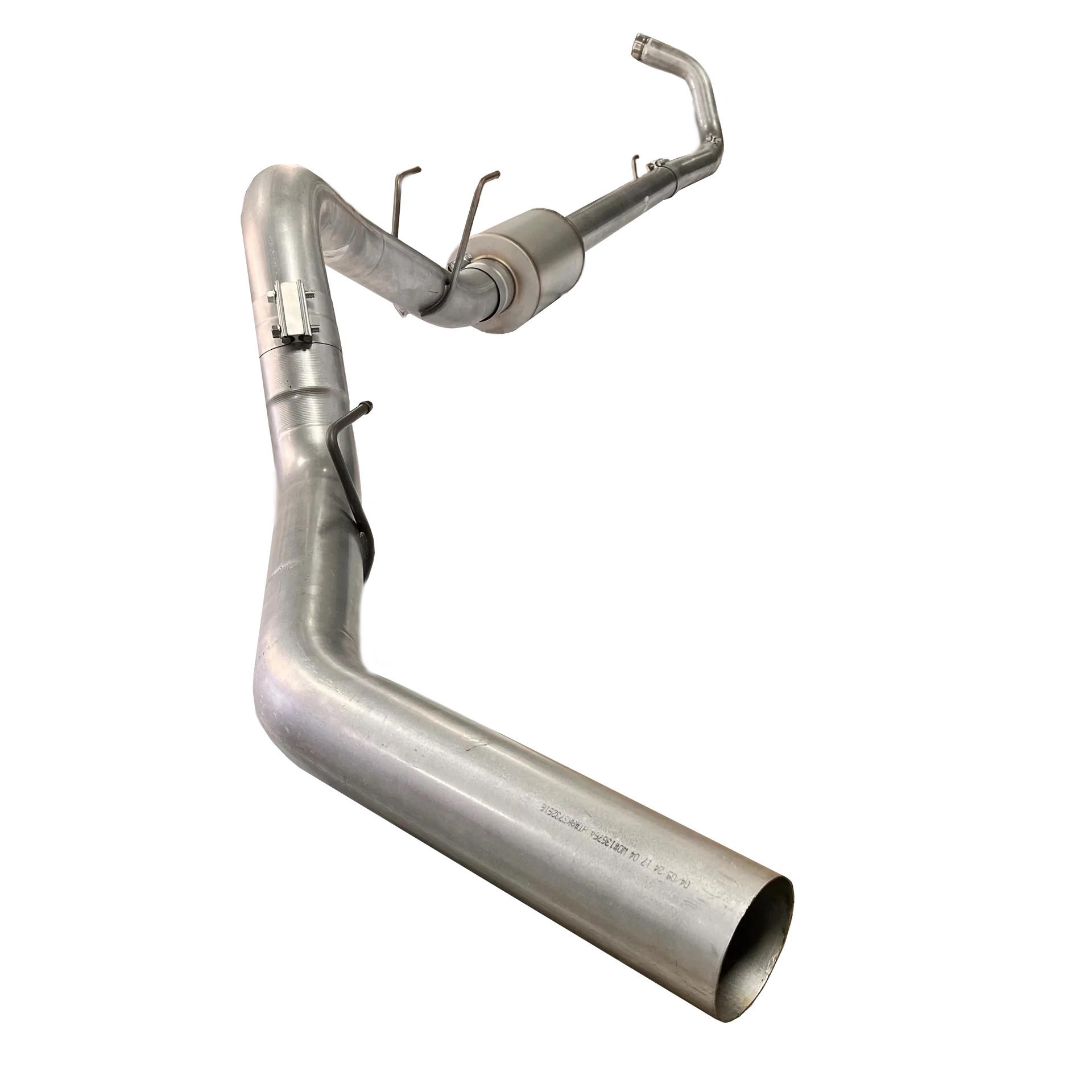 DIESELR Turbo Back Exhaust - Single (2023-2026 Ford 6.7L F250/F350 Powerstroke) Stainless Steel Exhaust Dieselr Parts 4" With Muffler 