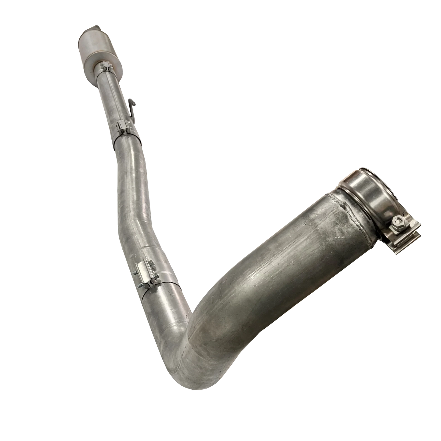Dieselr Aluminized Turbo Back Race Pipe | Cab & Chassis Ford 6.7L Powerstroke (2023-2026) Aluminized Race Pipe Dieselr Parts 4" with Muffler 