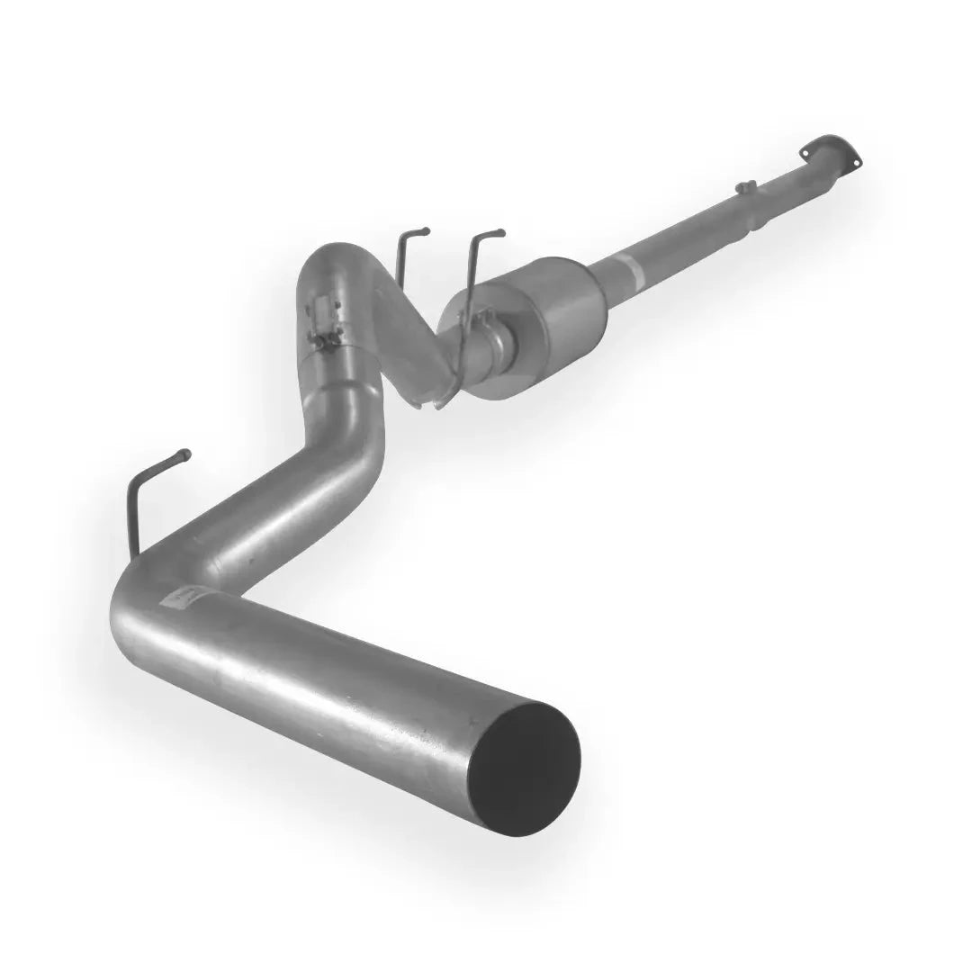 Dieselr Aluminized 4" Downpipe Back Single Exhaust | Ford 6.7L F350/F450/F550 C&C Powerstroke 2011-2019 Aluminized Exhaust Dieselr Parts 4-inch with Muffler 