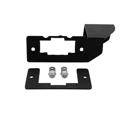 GDP Rotary Switch Bracket 2023-2026 6.7L Ford Powerstroke - main bracket, backing plate and stainless mounting bolts with lock nuts