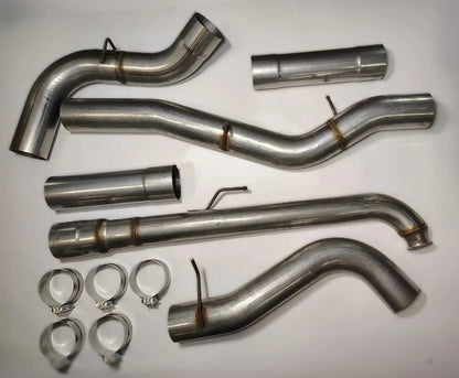 DIESELR Downpipe Back Exhaust - Single (2001-2007 GM 2500/3500 6.6L Duramax LB7/LLY/LBZ) Exhaust DIESELR Tuning 5" No Muffler 