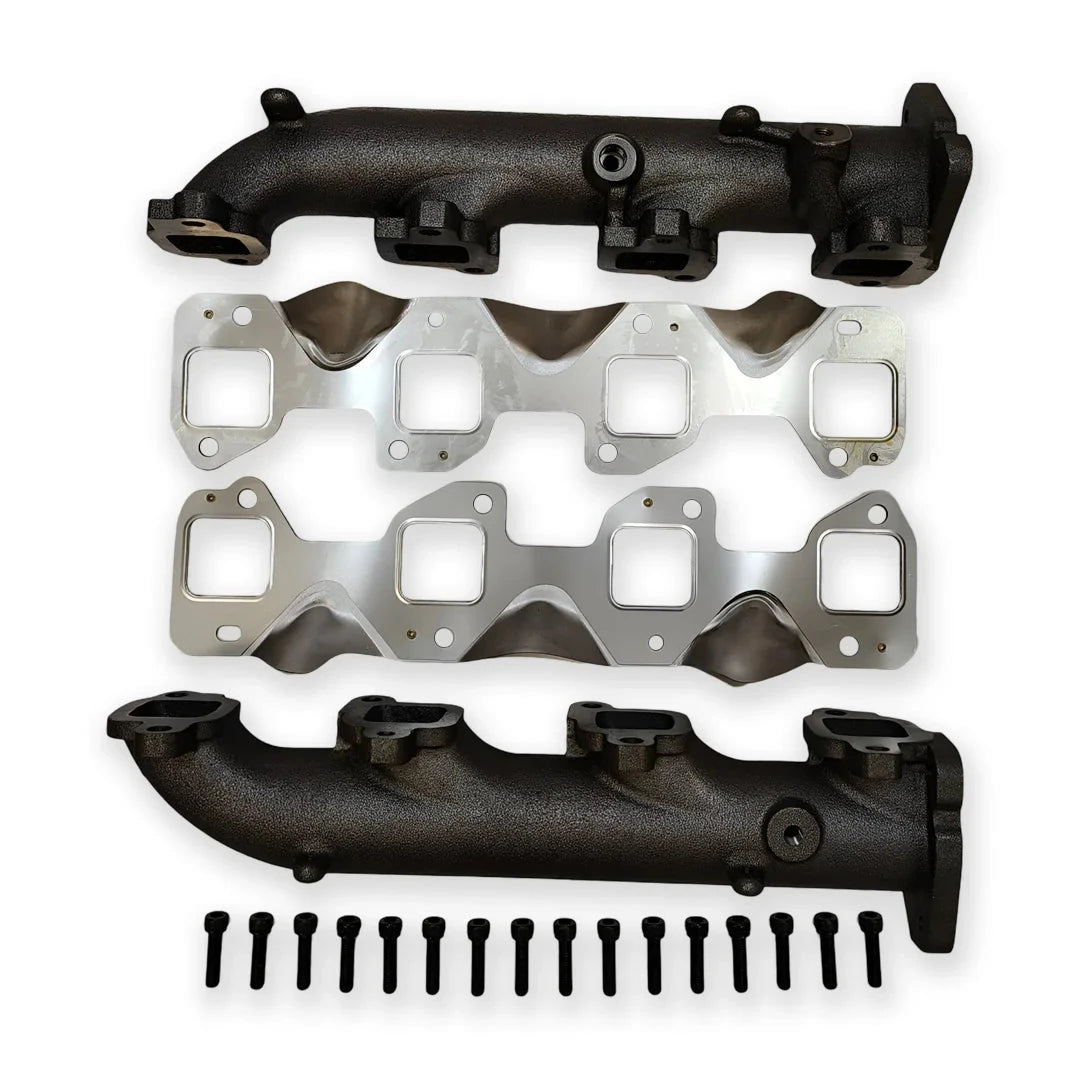 Dieselr High Flow Exhaust Manifold w/o EGR Provision - Pair | 2017–2026 Duramax L5P Exhaust Manifold Dieselr Parts 