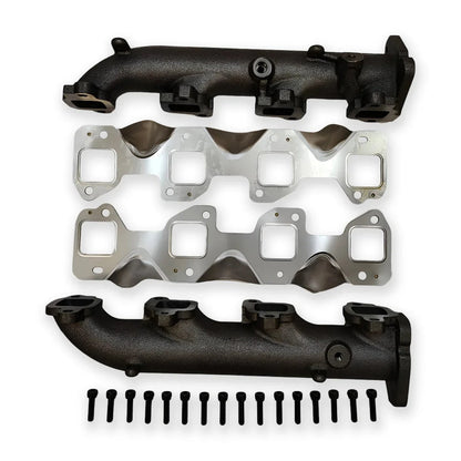 Dieselr High Flow Exhaust Manifold w/o EGR Provision - Pair | 2017–2026 Duramax L5P Exhaust Manifold Dieselr Parts 